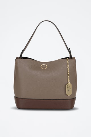 Bolso de piel - Topo