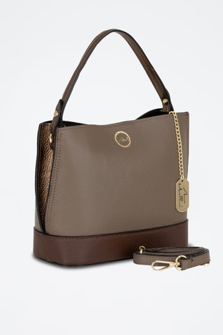 Bolso de piel - Topo