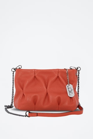 Bandolera de piel - Naranja