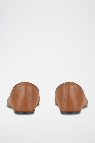 Bailarinas de piel - Marrón