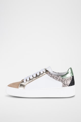 Zapatillas de piel - Beige