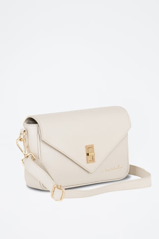 Bandolera de piel - Beige