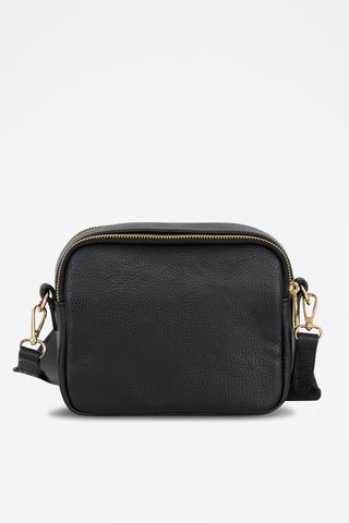 Bandolera de piel - Negro