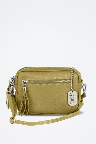 Bandolera de piel - Verde