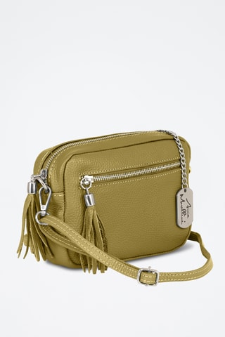 Bandolera de piel - Verde