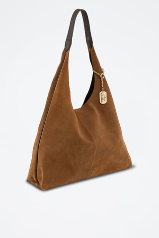 Bolso de nobuk - Marrón