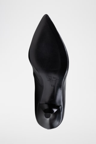 Zapatos de piel de tacón - Negro