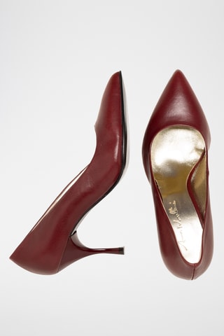 Zapatos de piel de tacón - Burdeos