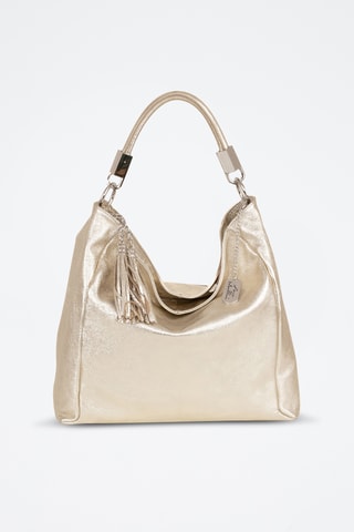 Bolso shopper de piel - Dorado