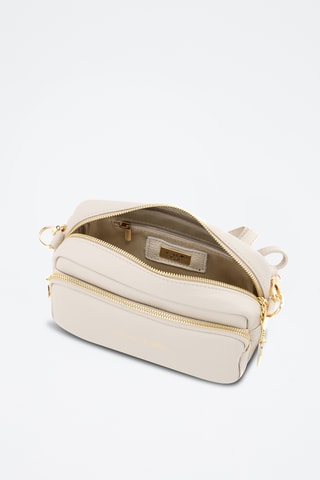 Bandolera de piel - Beige