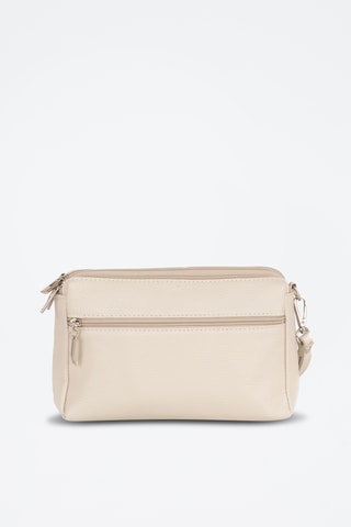 Bolso de mano de piel - Beige