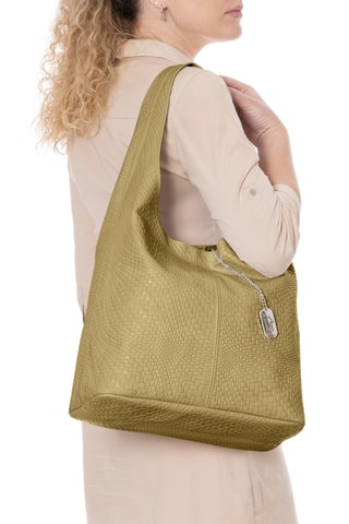 Bolso de piel - Beige