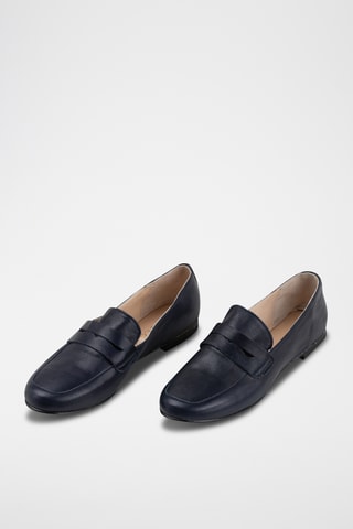 Mocasines de piel - Azul