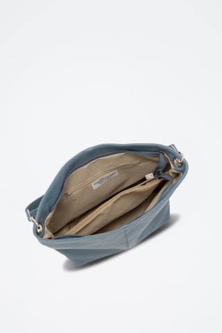 Bandolera de piel - Azul