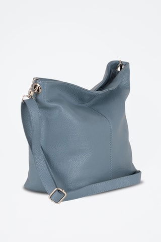 Bandolera de piel - Azul