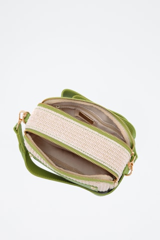 Bandolera de piel - Verde