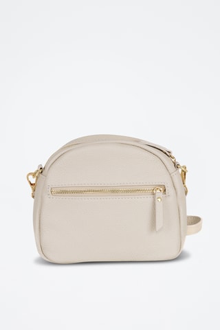 Bandolera de piel - Beige