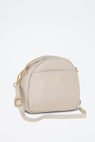 Bandolera de piel - Beige