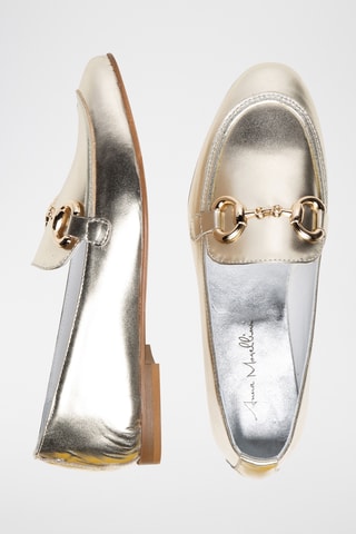 Mocasines de piel - Dorado