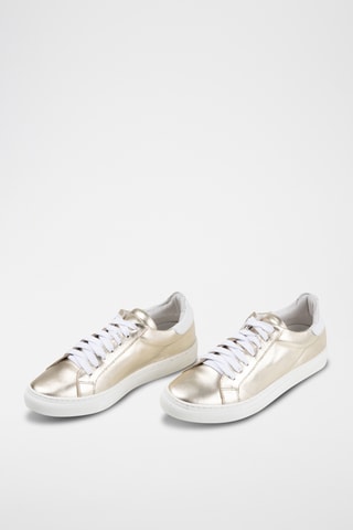 Zapatillas de piel - Dorado