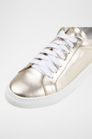 Zapatillas de piel - Dorado