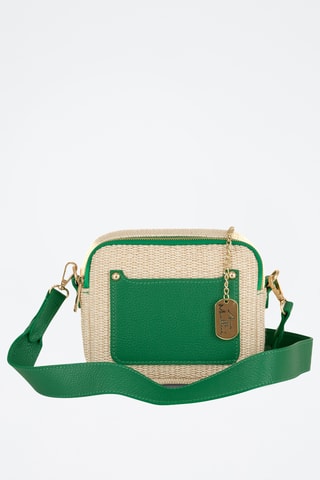 Bandolera de piel - Verde