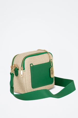 Bandolera de piel - Verde