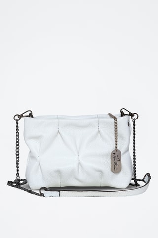 Bandolera de piel - Blanco