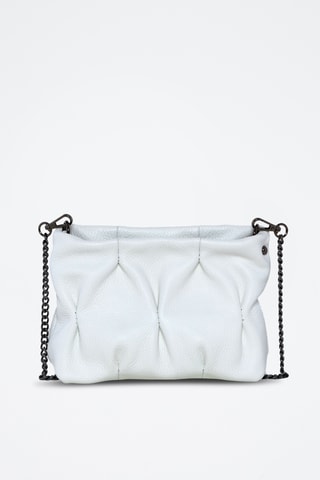 Bandolera de piel - Blanco