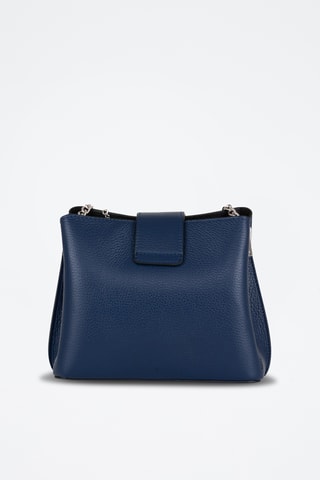 Bandolera de piel - Azul marino