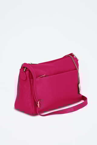 Bolso de piel - Fucsia