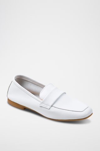 Mocasines de piel - Blanco