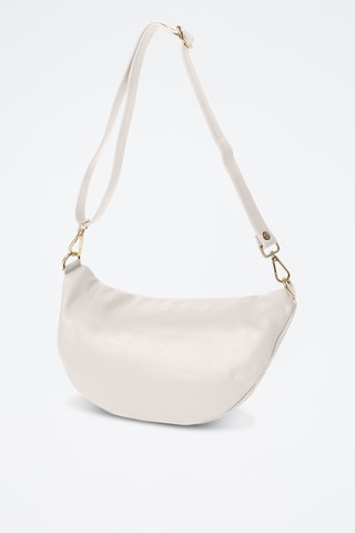 Bandolera de piel - Beige