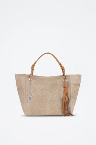 Bolso de piel - Topo