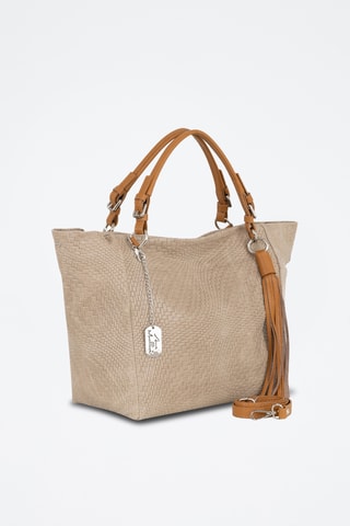 Bolso de piel - Topo