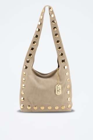 Bolso de nobuk - Marrón claro