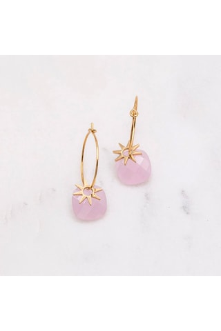 Boucles d'oreilles - Doré et rose