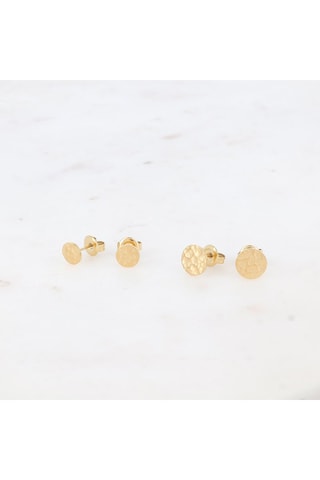 2 paires de puces - Doré