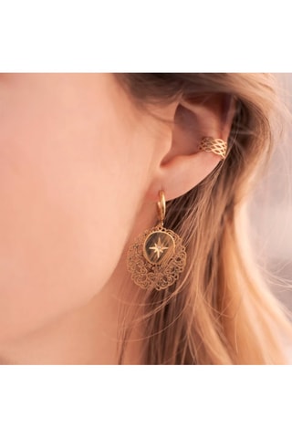 Créoles - Doré et blanc