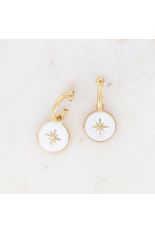 Créoles - Doré et blanc