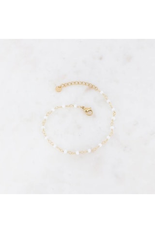 Bracelet - Doré et blanc