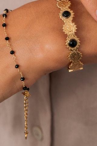 Bracelet - Doré et noir