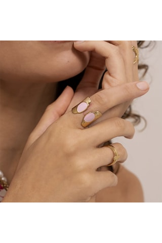 Bague - Doré et rose