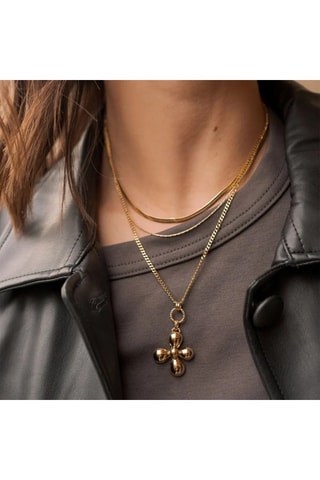 Collier multi rangs - Doré