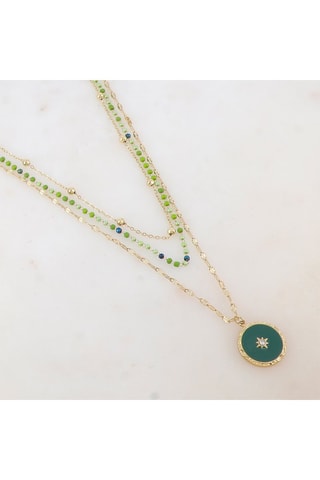 Collier - Doré et vert