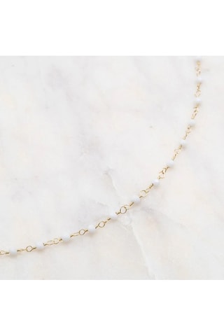 Collier - Doré et blanc