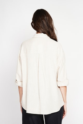 Camisa de lino - Beige