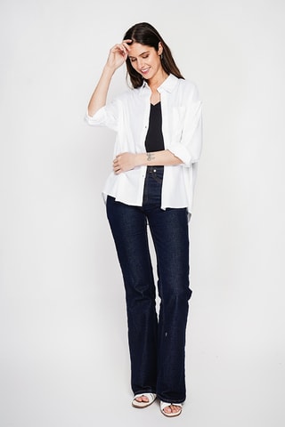 Camisa de lino - Blanco