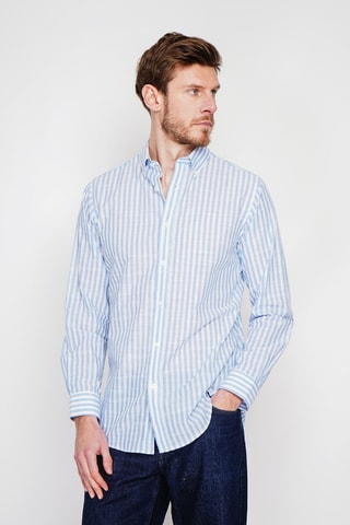 Camisa de lino - Azul