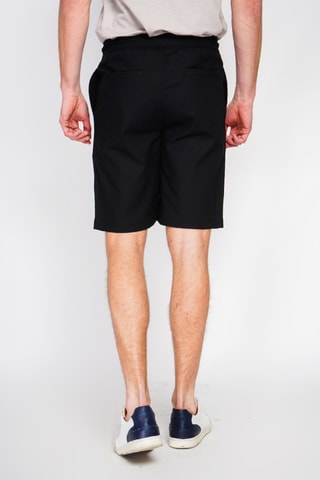 Bermudas de lino - Negro